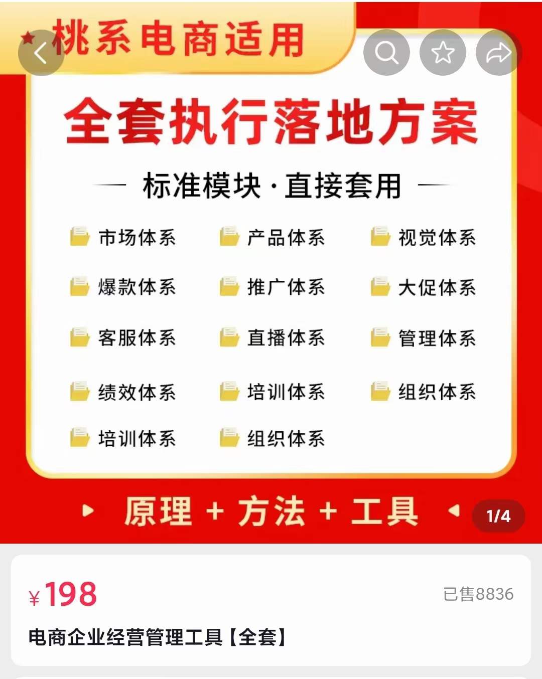 外面卖198·电商企业经营管理工具：全套执行落地方案 标准模块·直接套用-鬼谷创业网