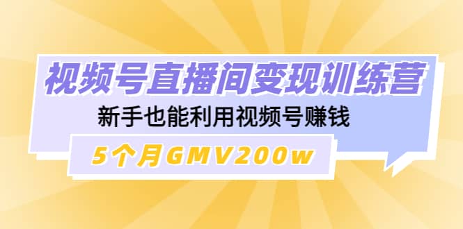 视频号直播间变现训练营-鬼谷创业网