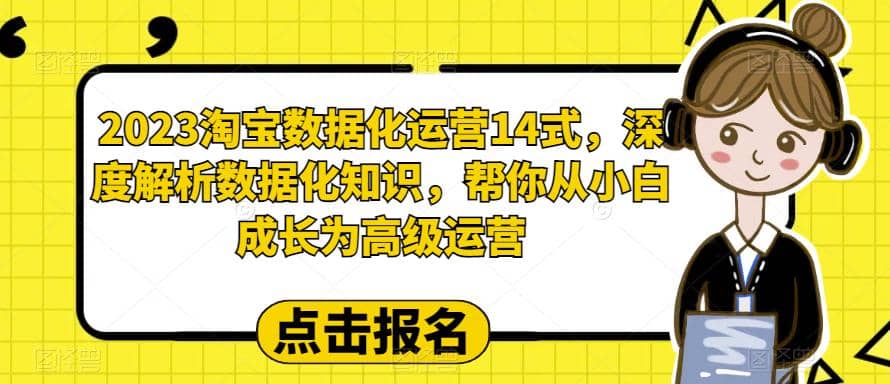 2023淘宝数据化-运营 14式，深度解析数据化知识，帮你从小白成长为高级运营-鬼谷创业网