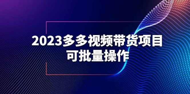 2023多多视频带货项目，可批量操作【保姆级教学】-鬼谷创业网