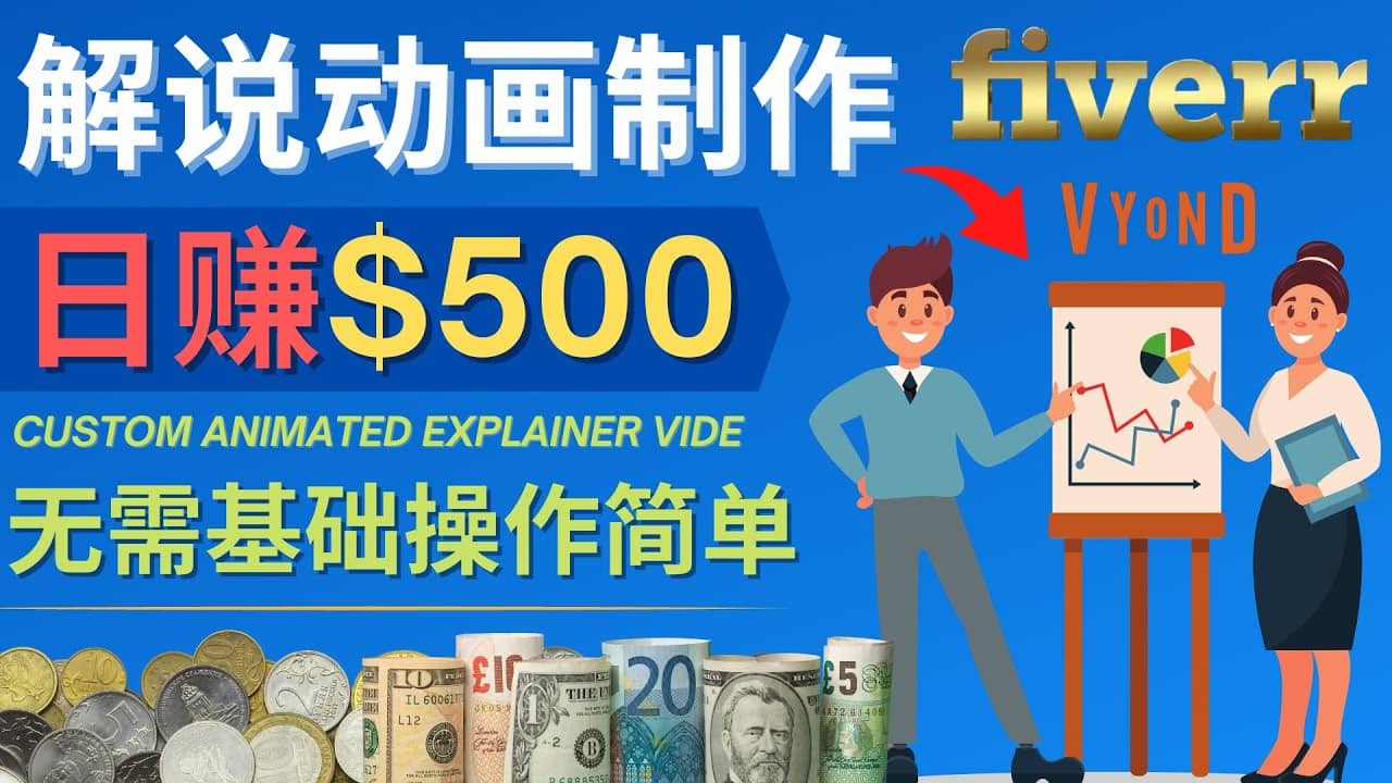 制作解说类动画视频（Animated Explainer）日赚500美元以上 – 0基础可操作-鬼谷创业网