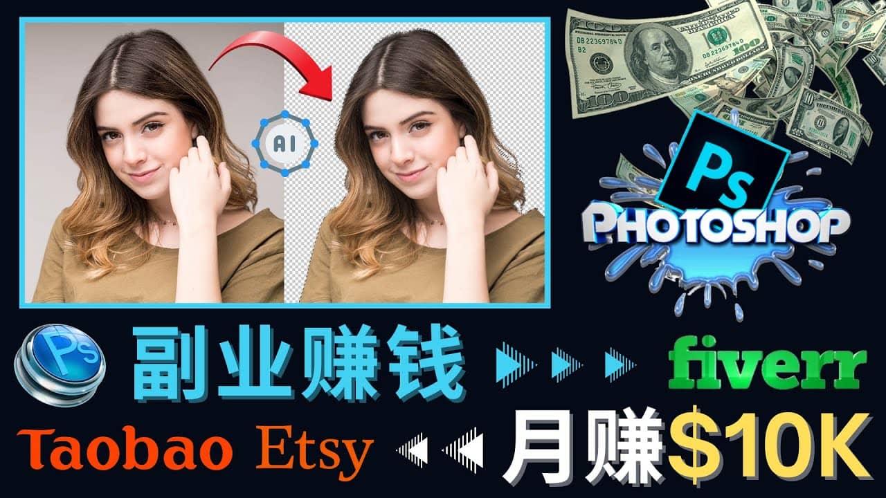 掌握PS修图技能，月赚5000美元以上 – 利用Adobe Photoshop赚钱的3种途径-鬼谷创业网