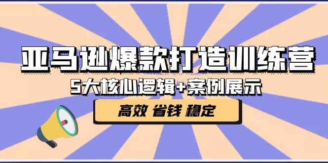 亚马逊爆款打造训练营：5大核心逻辑+案例展示 打造爆款链接 高效 省钱 稳定-鬼谷创业网