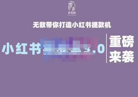 谢无敌·小红书实战营3.0，无敌带你打造小红书提款机 价值7999元-鬼谷创业网