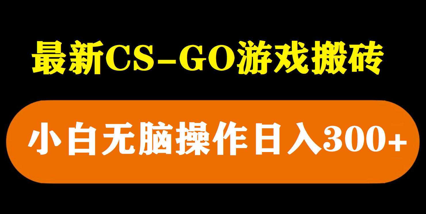 最新csgo游戏搬砖游戏，无需挂机小白无脑也能日入300+-鬼谷创业网