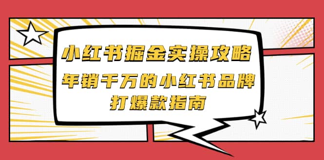 小红书掘金实操攻略，年销千万的小红书品牌打爆款指南-鬼谷创业网