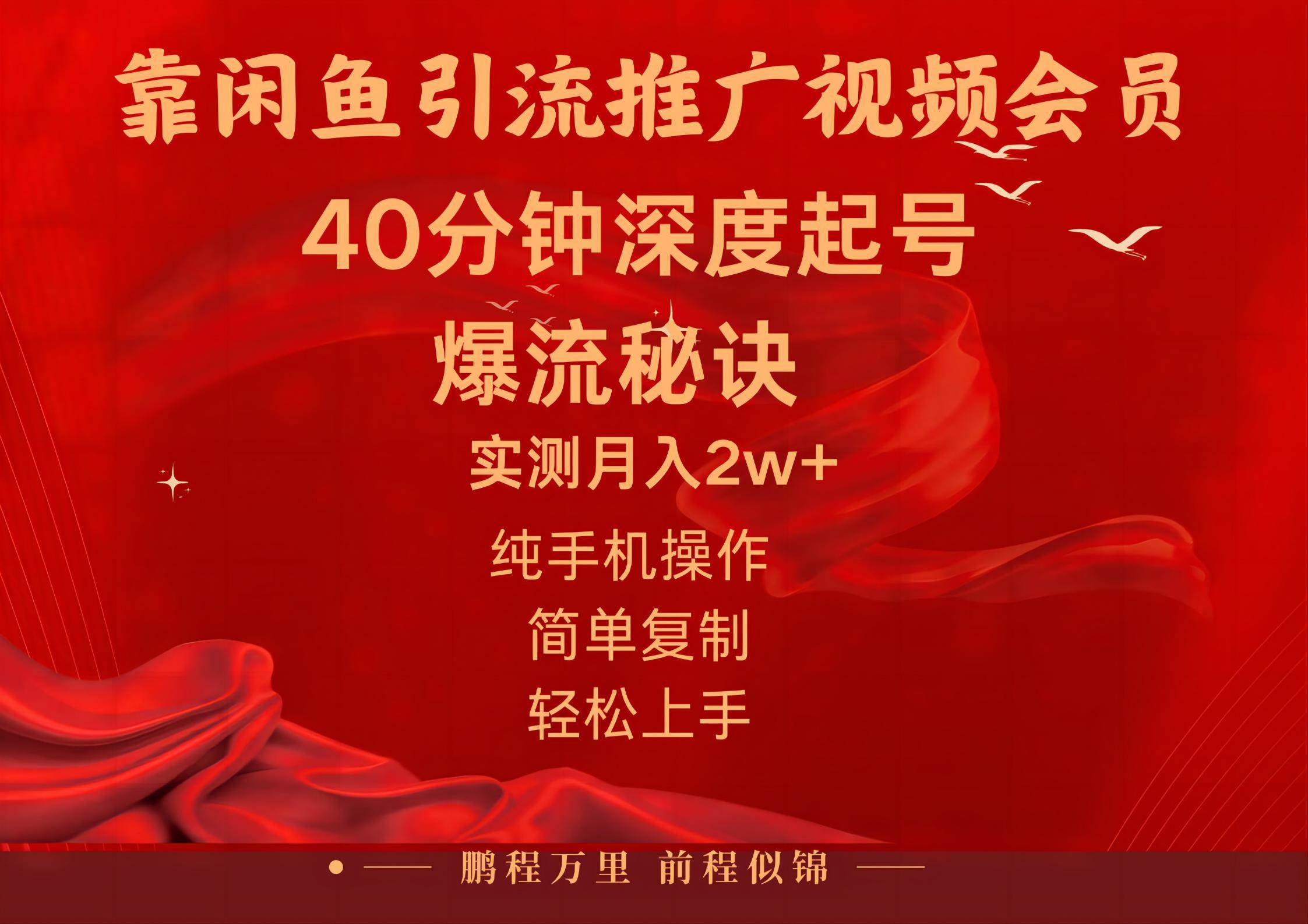 闲鱼暴力引流推广视频会员，能做到日入2W+，操作简单-鬼谷创业网