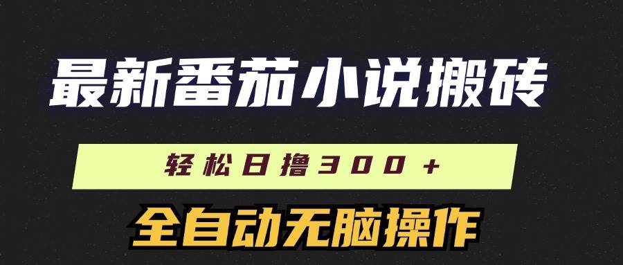 （11904期）最新番茄小说搬砖，日撸300＋！全自动操作，可矩阵放大-鬼谷创业网