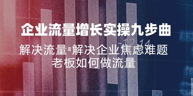 （11822期）企业流量增长实战九步曲，解决流量=解决企业焦虑难题，老板如何做流量-鬼谷创业网