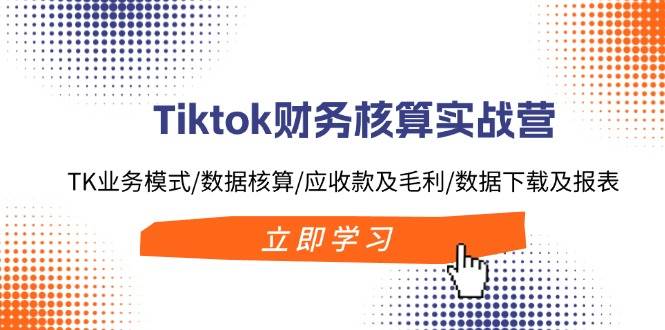 Tiktok财务核算实战营：TK业务模式/数据核算/应收款及毛利/数据下载及报表-鬼谷创业网